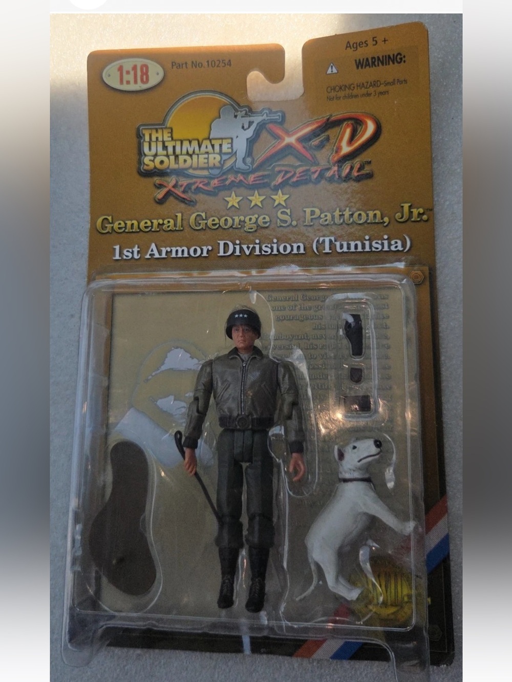 Ultimate Soldier 1/18 General George Patton 1st Armored Div Tunisia 21st Century